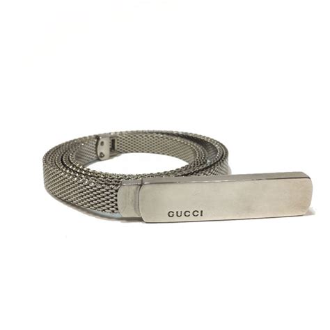 ceinture gucci argent|ceinture gucci fine.